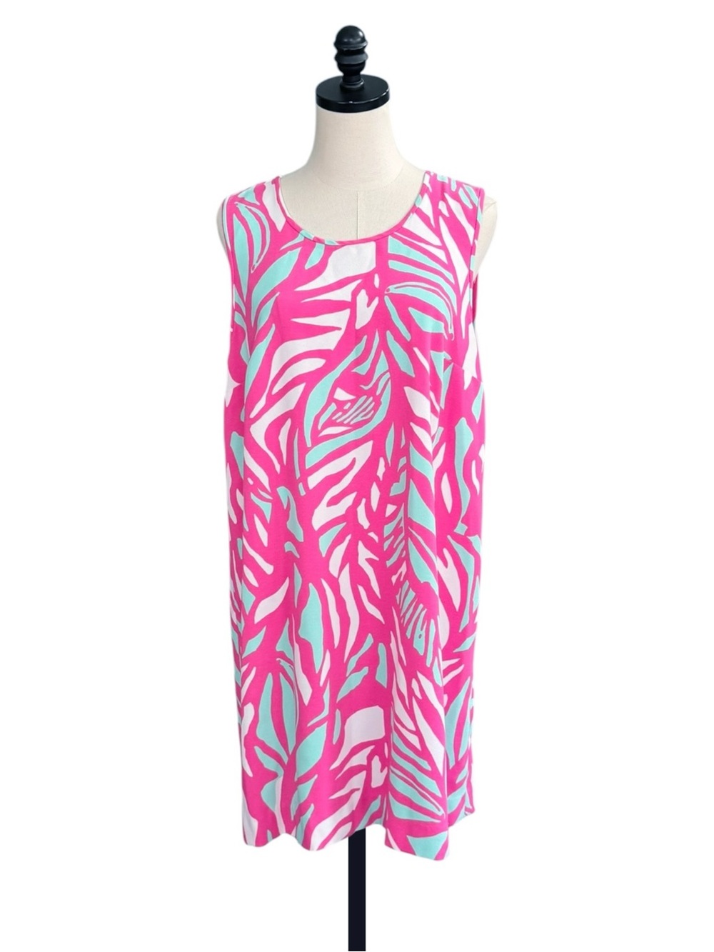Lilly Pulitzer Sabrina Sleeveless Shift Dress in Papaya Playa Capri Pink | L - Picture 3 of 11